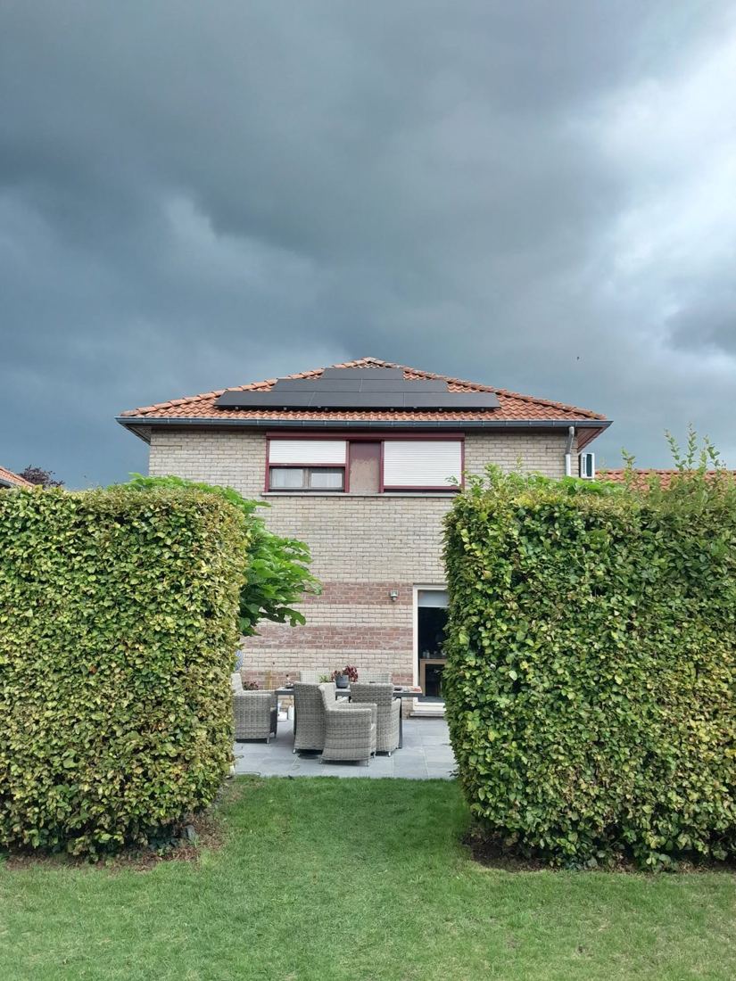 Zonnepanelen op een vrijstaande woning